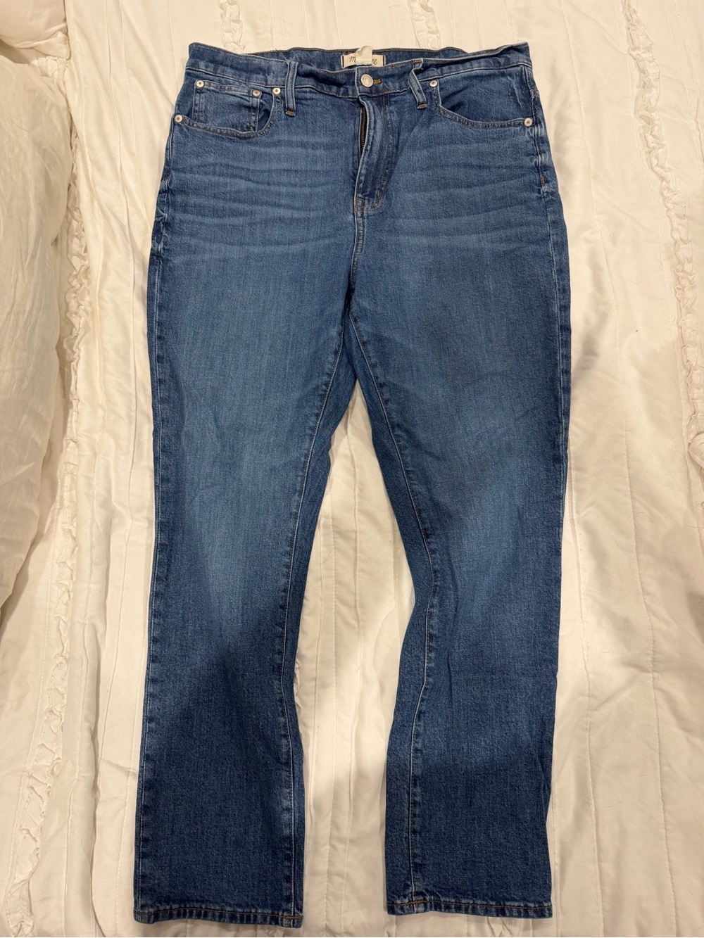 Madewell Straight-Leg Jeans in Medium Blue Wash
